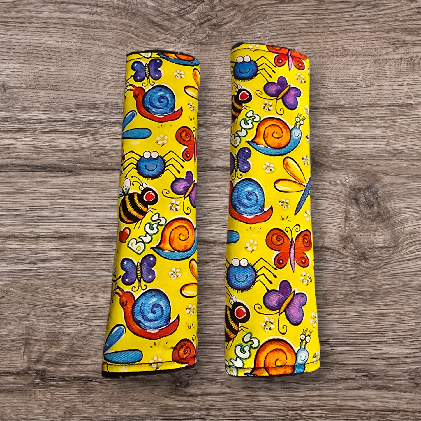 Critters/Bugs Seatbelt Covers (reversable)