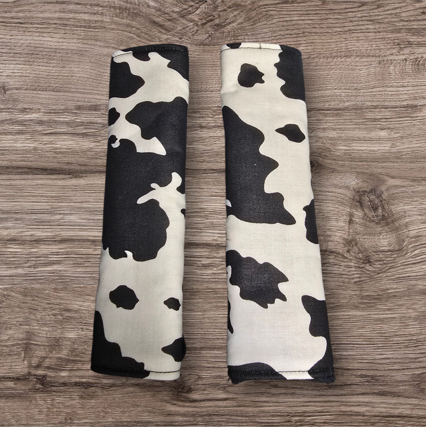 Cow print Seatbelt Covers reversable