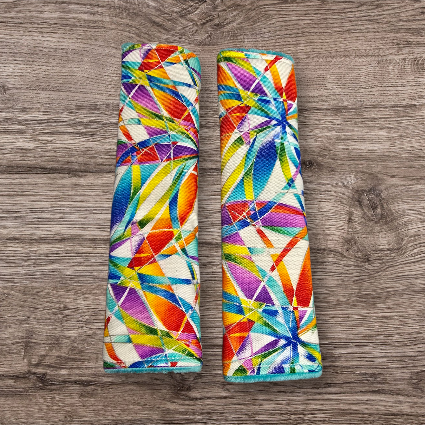 Abstract Art Seatbelt Covers (reversable)