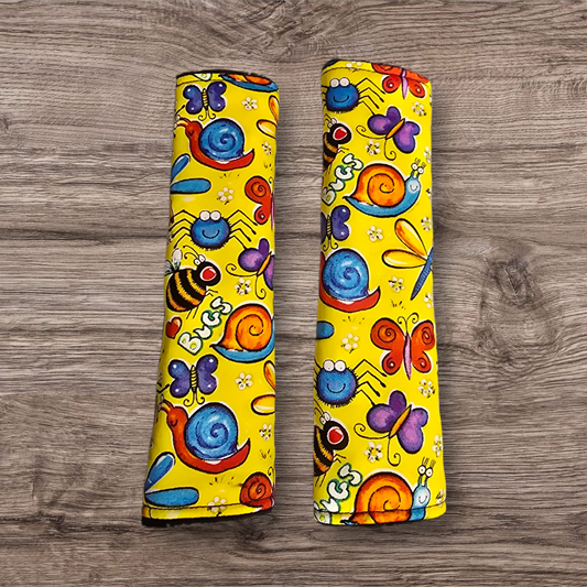 Critters/Bugs Seatbelt Covers (reversable)