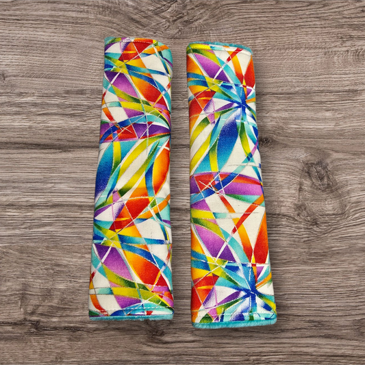 Abstract Art Seatbelt Covers (reversable)