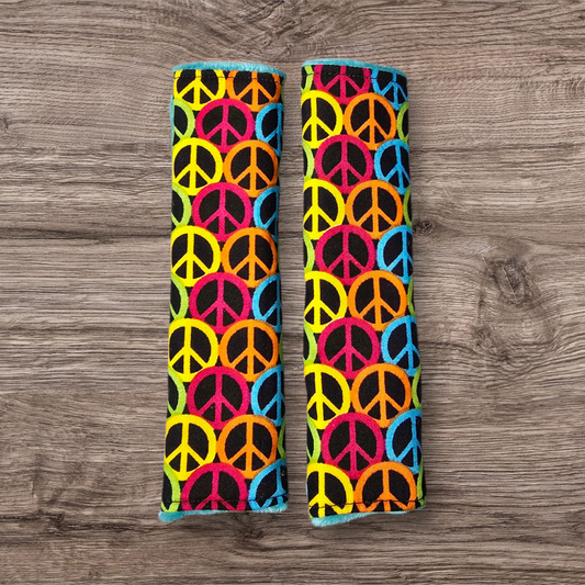 Peace sign Seatbelt Covers reversable