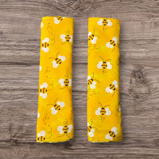 Bees Seatbelt Covers reversable