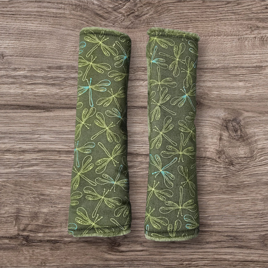 Dragonfly seatbelt covers reversable