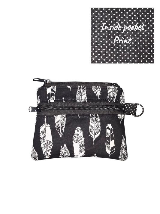 Feathers Keychain Wallet